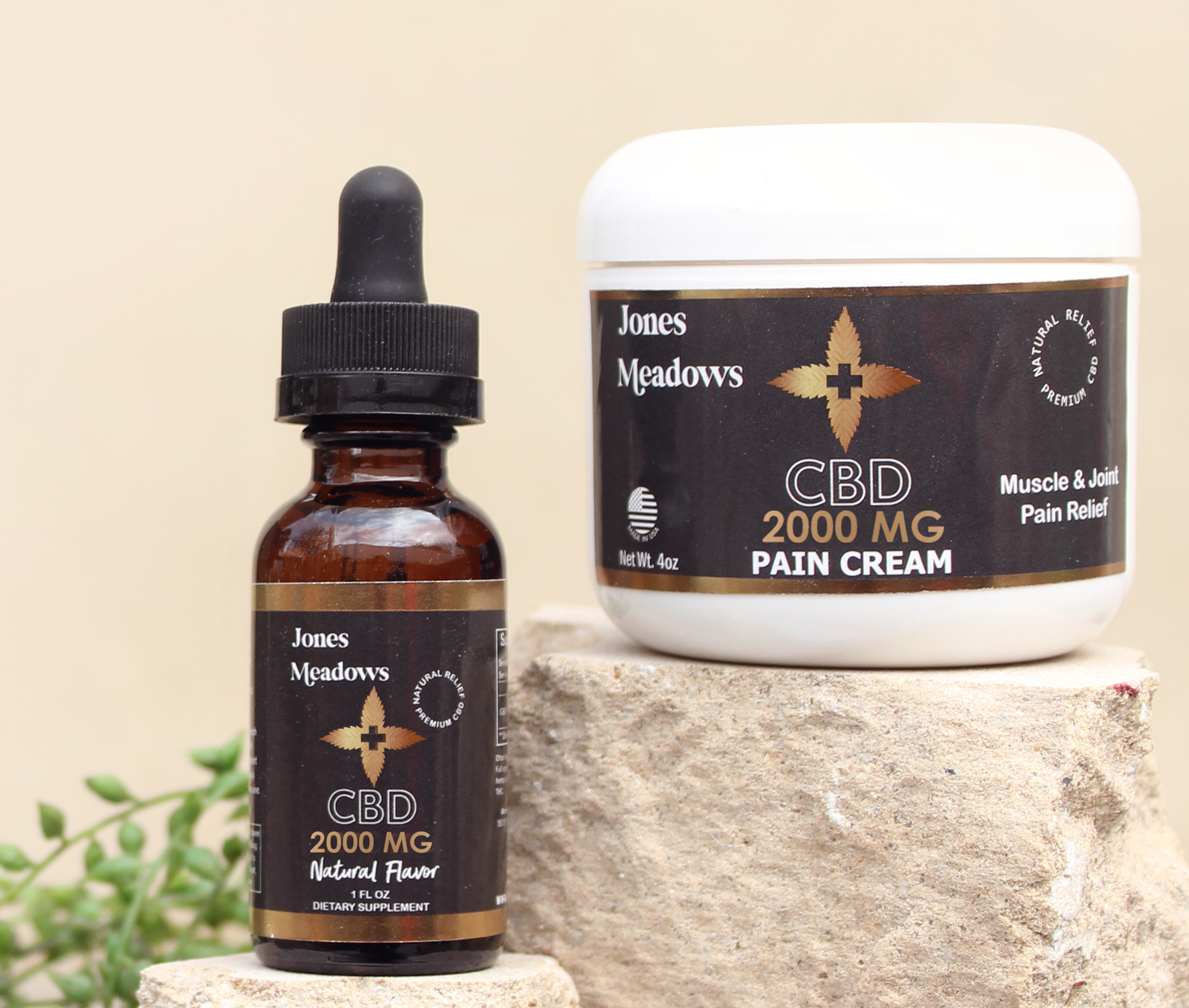 Pain Cream & CBD Oil Bundle